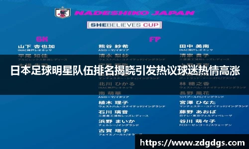 日本足球明星队伍排名揭晓引发热议球迷热情高涨
